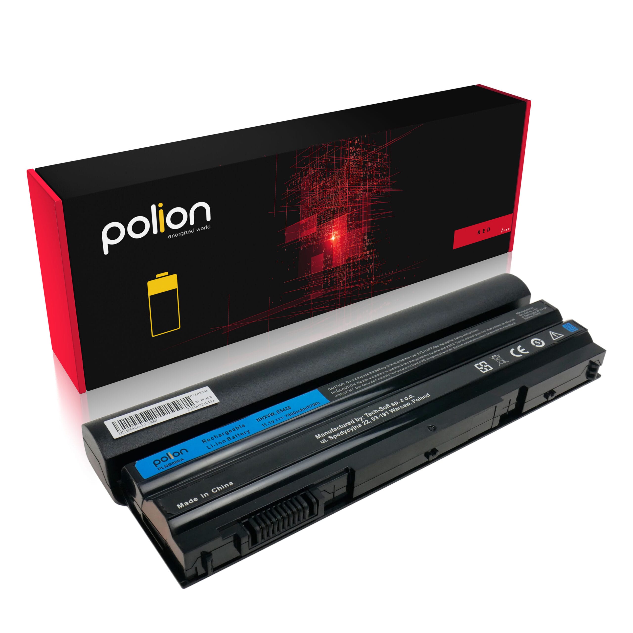 Baterie Polion NHXVW pro notebooky DELL Latitude e5220 e5420 e5530 e6420 7800mAh