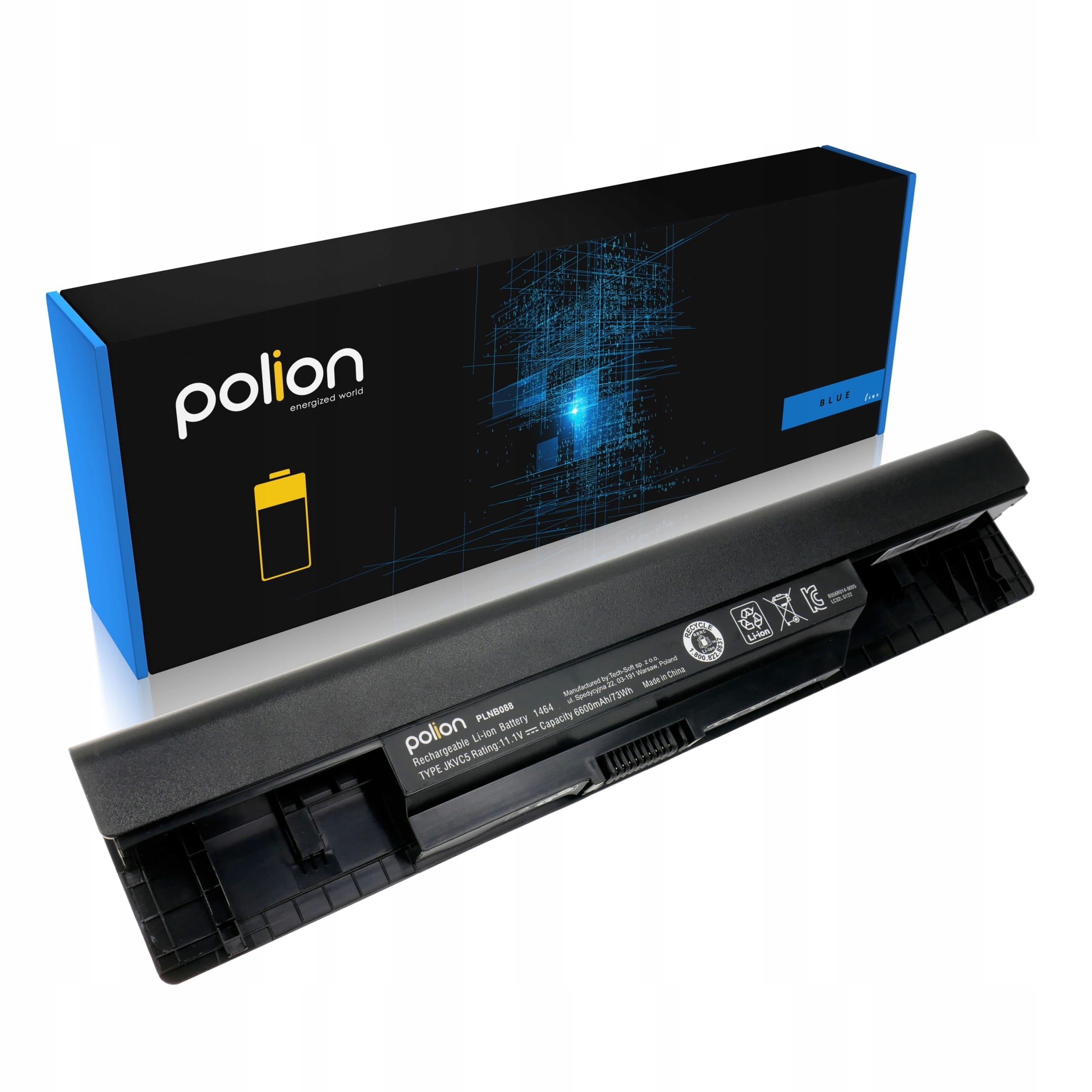 Baterie Polion JKVC5 pro notebooky DELL Inspiron 1464 1564 1764 6600mAh