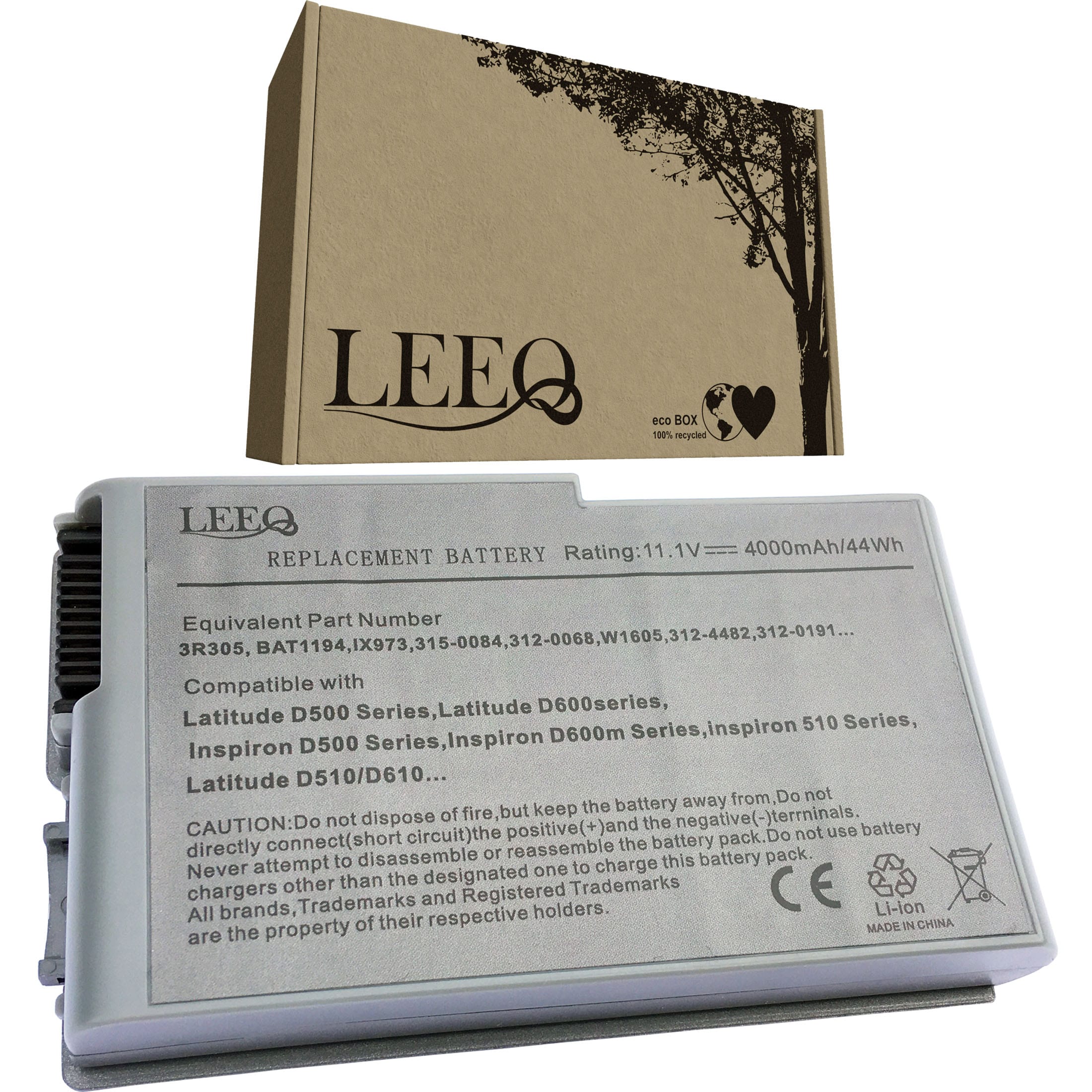 Baterie LEEQ LB006 pro notebooky DELL 3R305 Latitude 500M 600M D500 D510 D520 4000mAh