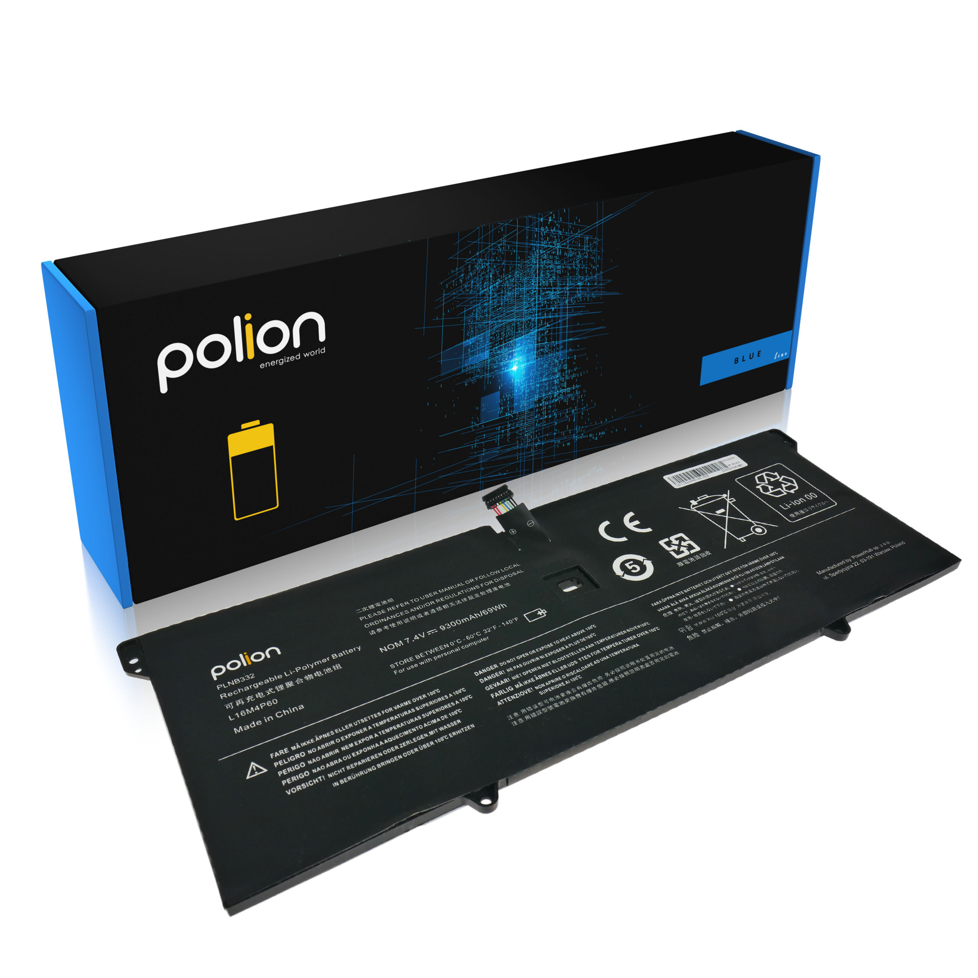 Baterie Polion L16M4P60 pro notebooky LENOVO Yoga 920 9300mAh
