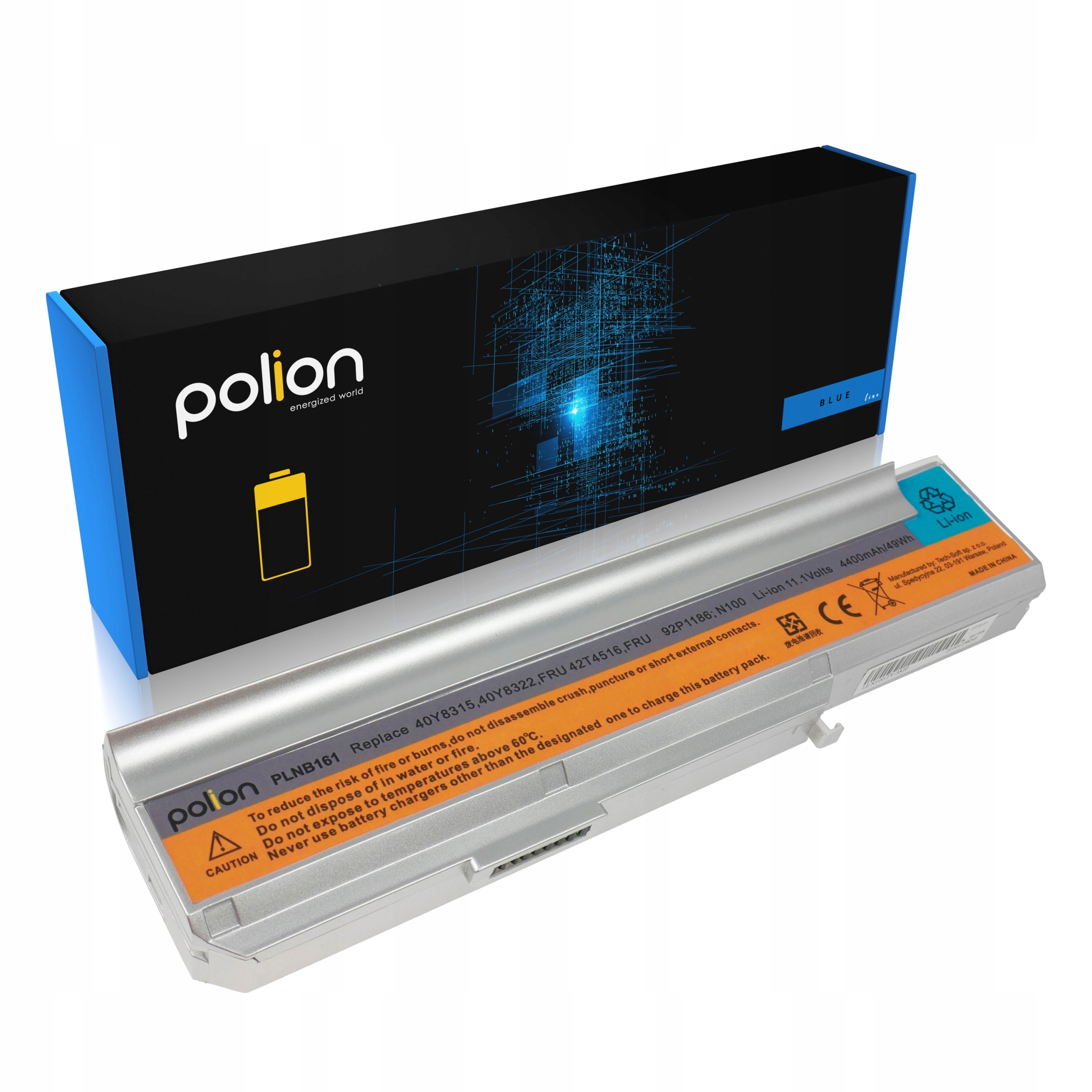 Baterie Polion 42T5212 pro notebooky LENOVO 3000 C200 N100 N200 4400mAh