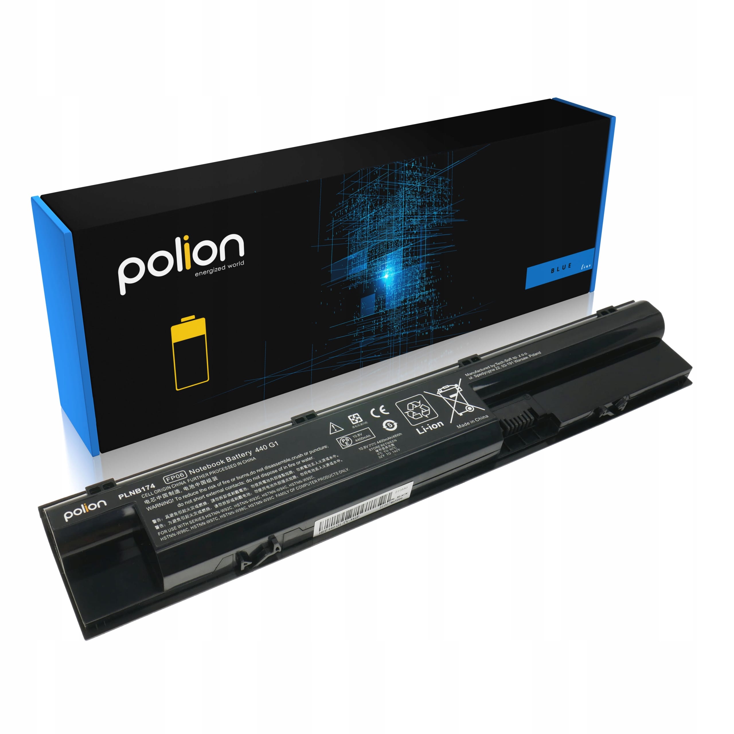 Baterie Polion FP06 pro notebooky HP ProBook 440 445 450 455 470 G0 G1 4400mAh