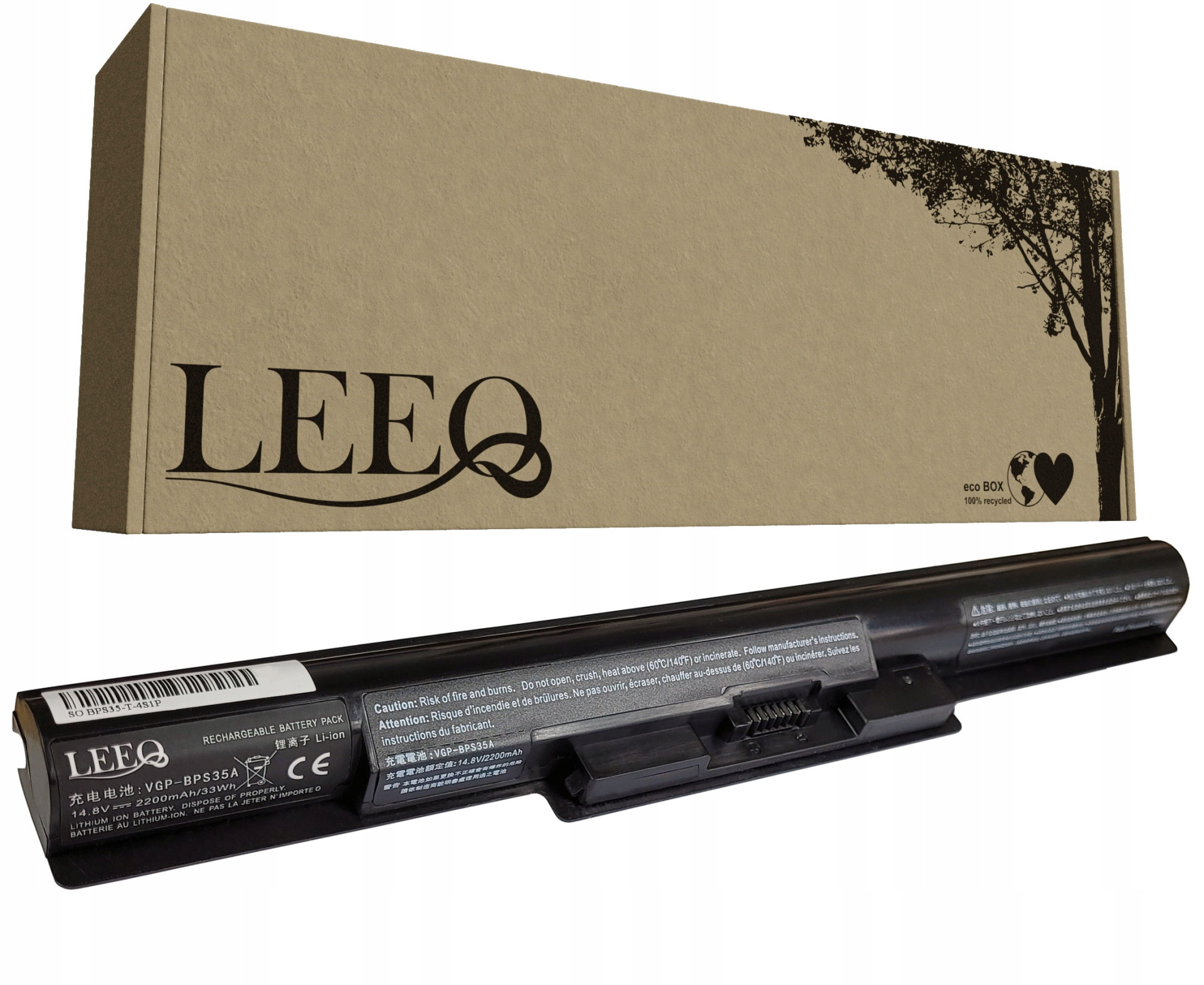 Baterie LEEQ LB035 pro notebooky SONY VGP-BPS35 VGP-BPS35A Vaio 2200mAh