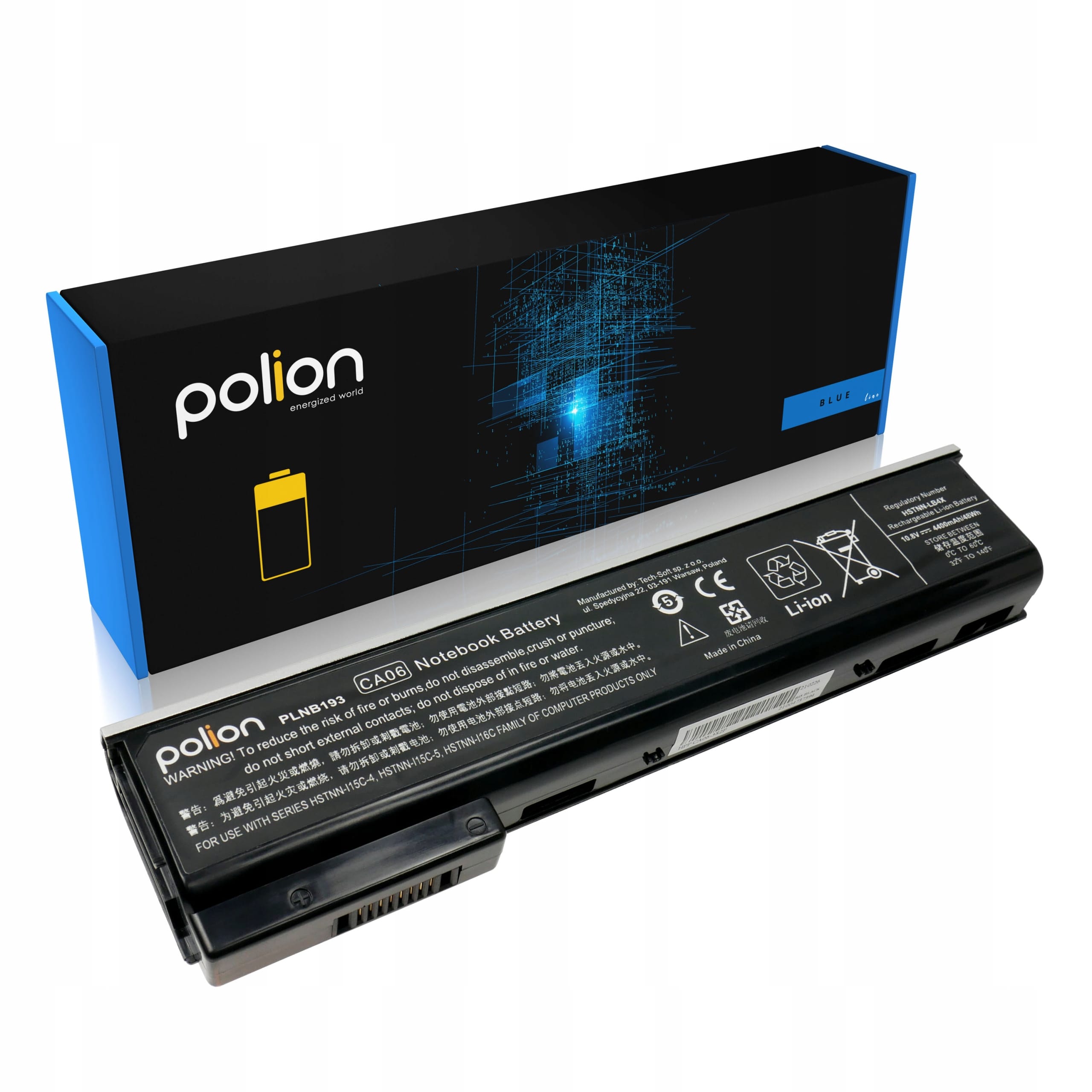 Baterie Polion CA06 pro notebooky HP ProBook 640 645 650 655 G1 4400mAh