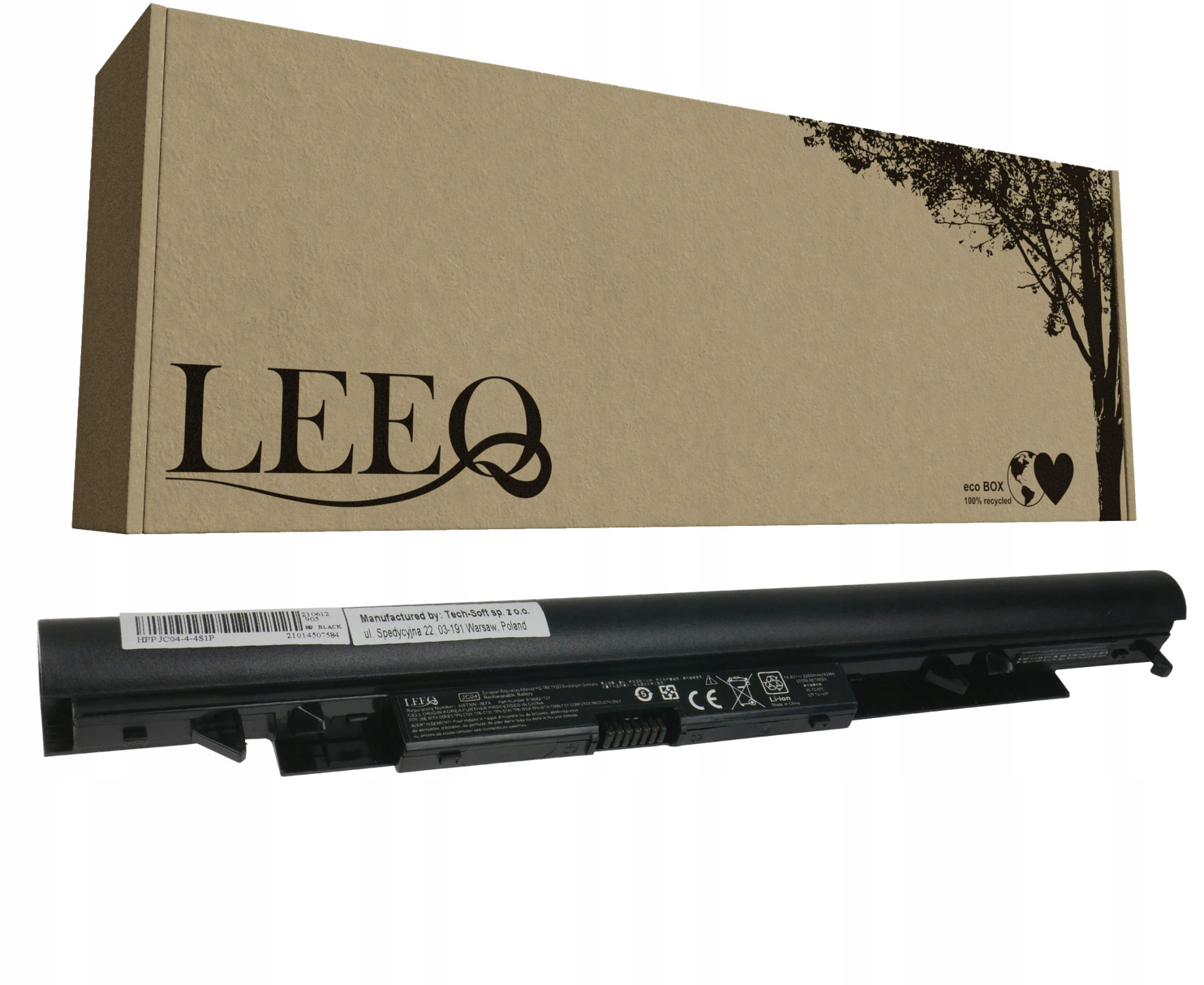 Baterie LEEQ LB197 pro notebooky HP JC04 JC03 240 G6 245 G6 246 G6 250 G6 255 G6 2200mAh