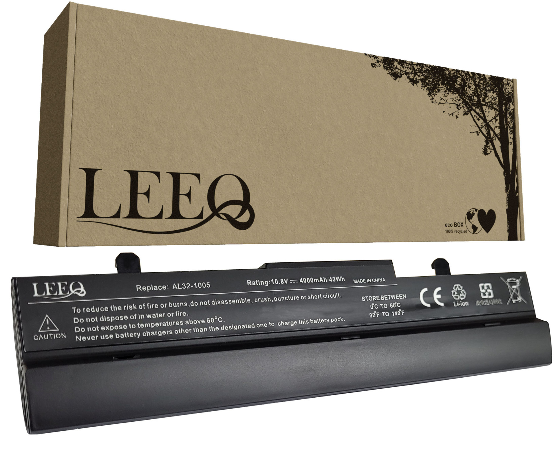 Baterie LEEQ LB059 pro notebooky ASUS AL32-1005 Eee PC 1001 1005HA 1101 R101 R105 4000mAh