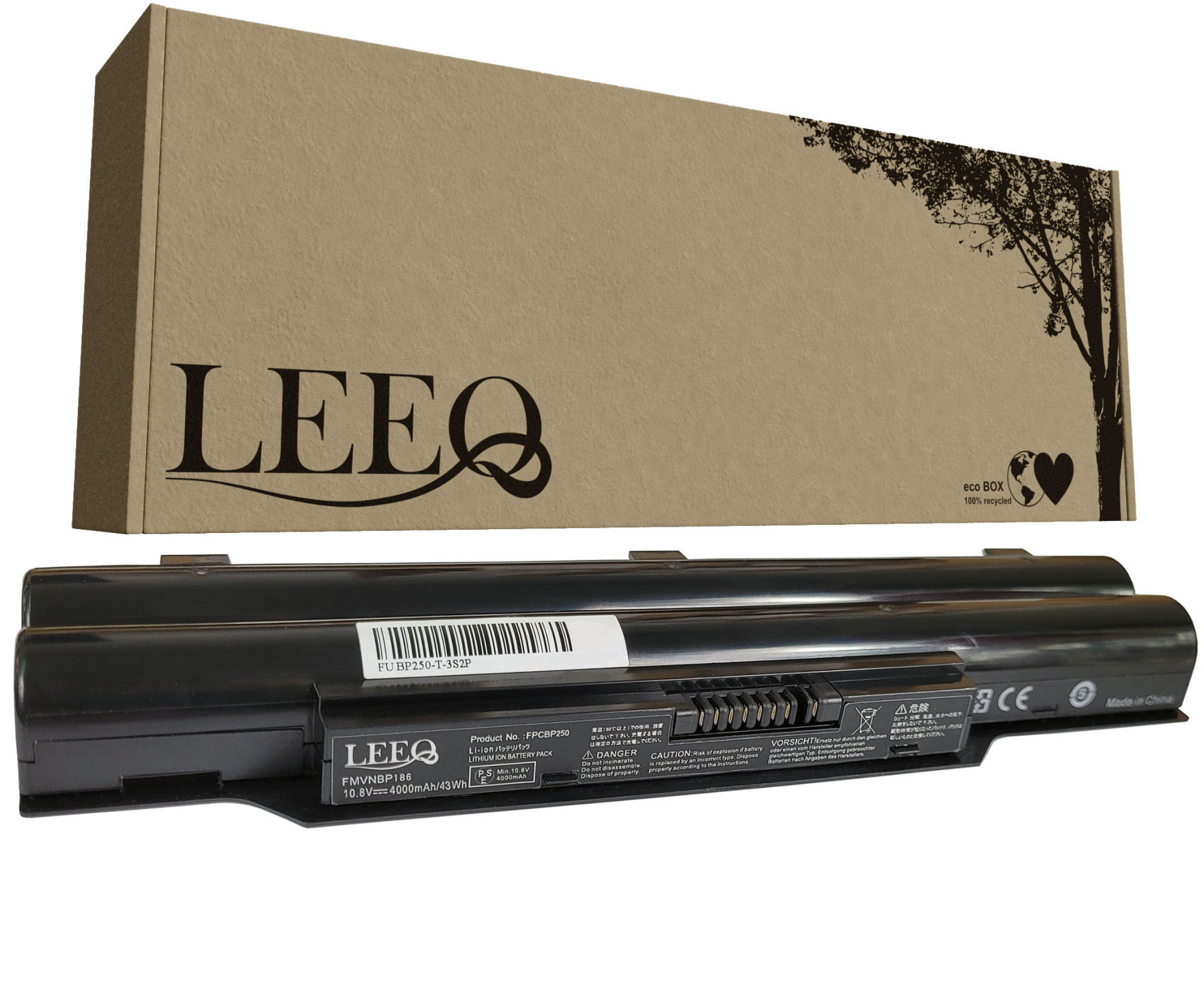 Baterie LEEQ LB061 pro notebooky FUJITSU FPCBP250 LifeBook AH530 AH531 AH562 4000mAh