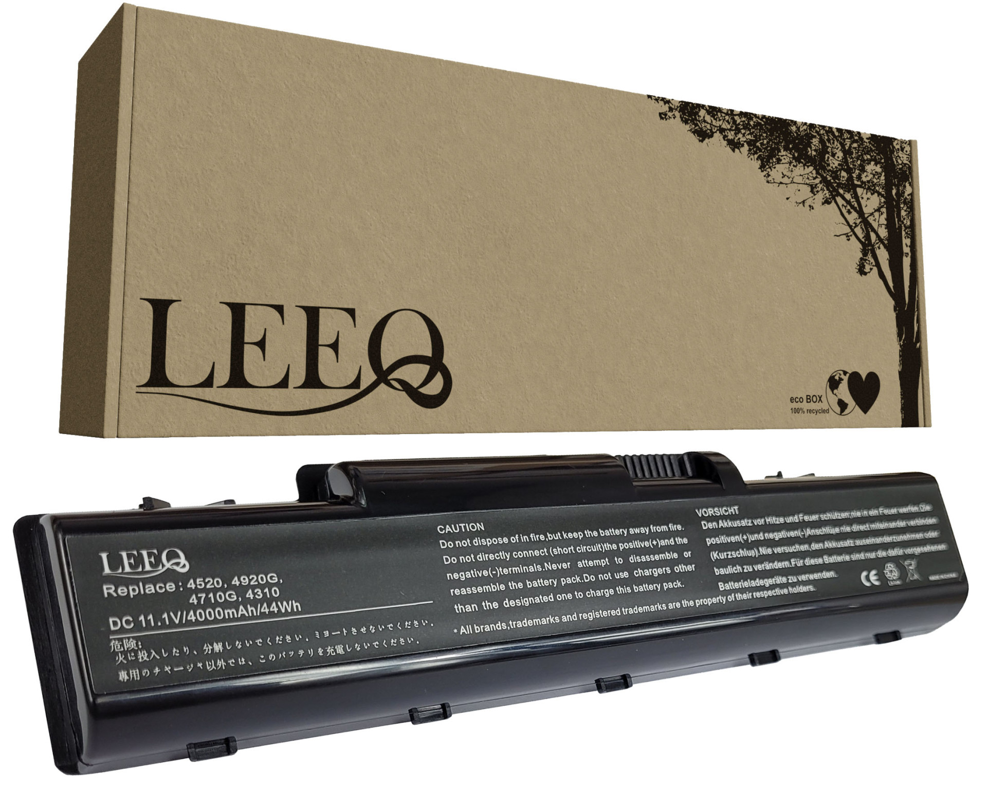 Baterie LEEQ LB045 pro notebooky DELL UW280 Inspiron 1500 1520 1720 Vostro 1500 4000mAh