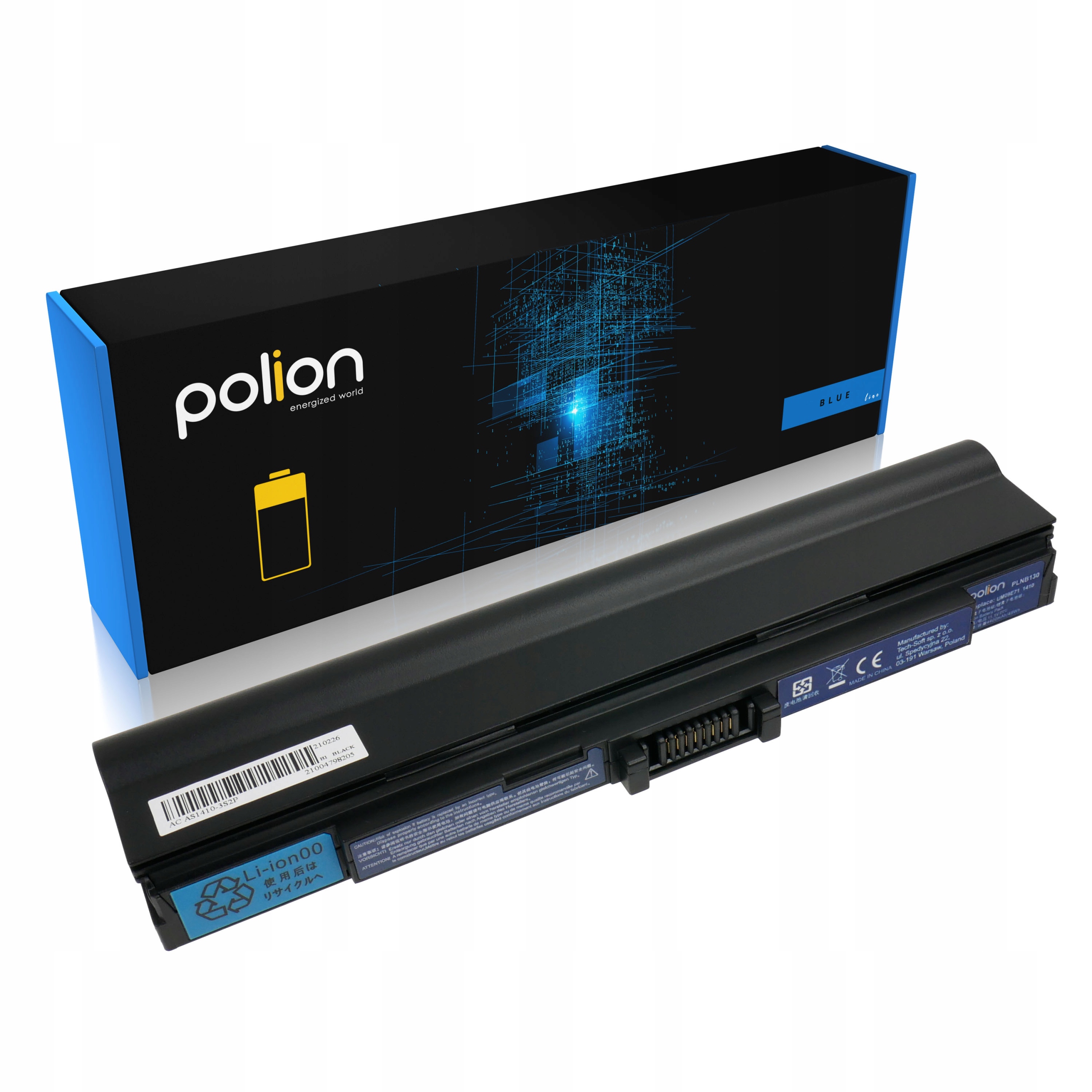 Baterie Polion UM09E51 pro notebooky ACER Aspire 1410 1810T TravelMate 8172 4400mAh