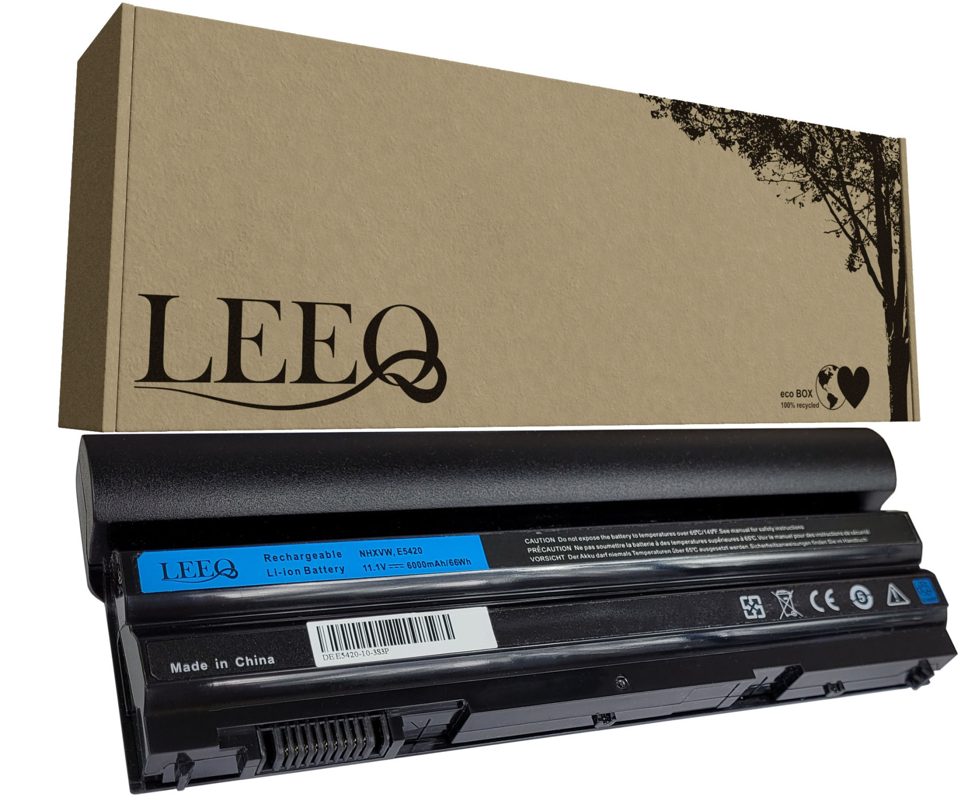 Baterie LEEQ LB086 pro notebooky DELL NHXVW Latitude e5220 e5420 e5530 e6420 6000mAh
