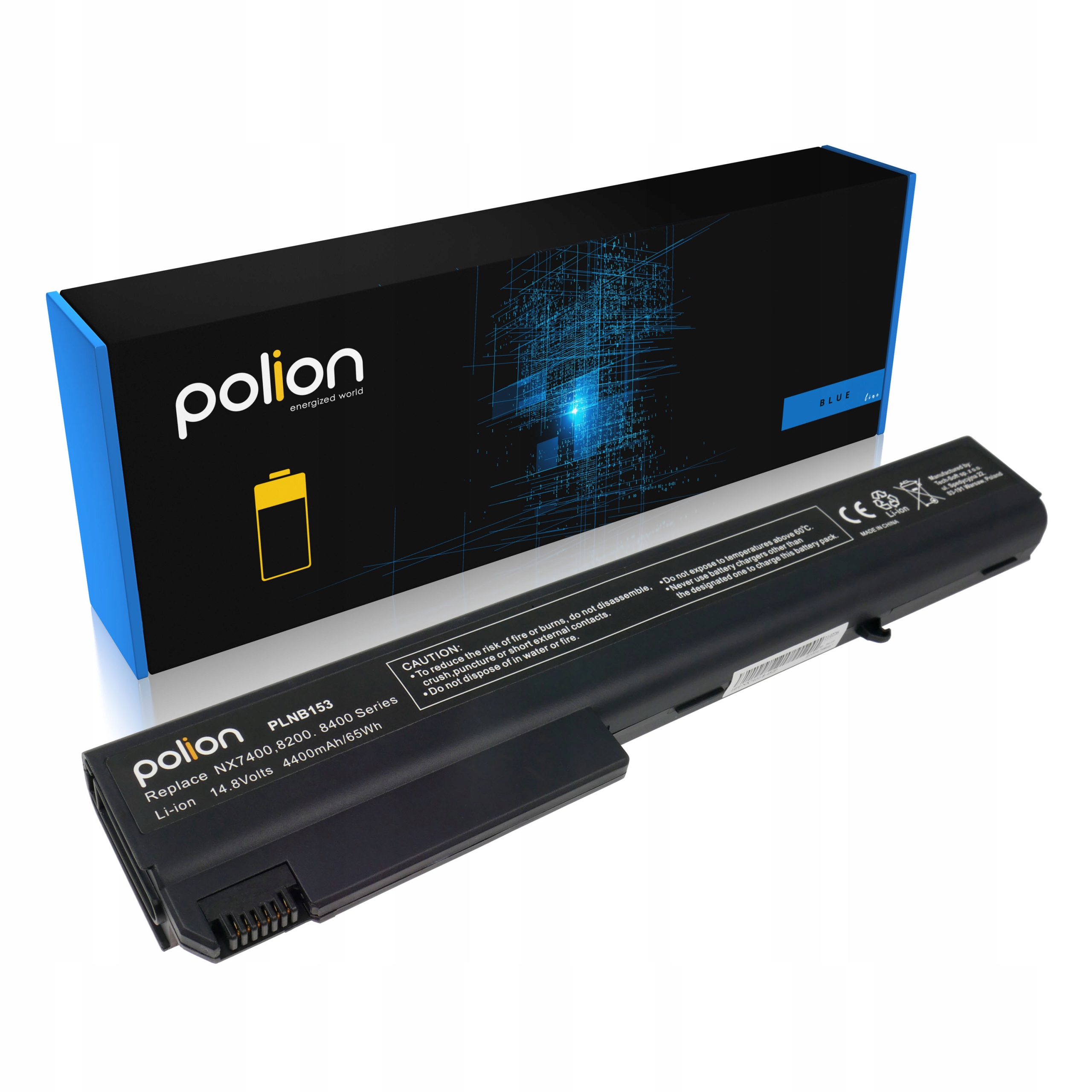 Baterie Polion HSTNN-DB11 pro notebooky HP Compaq nc8200 nw8000 nx7300 nx7400 nx8200 4400mAh