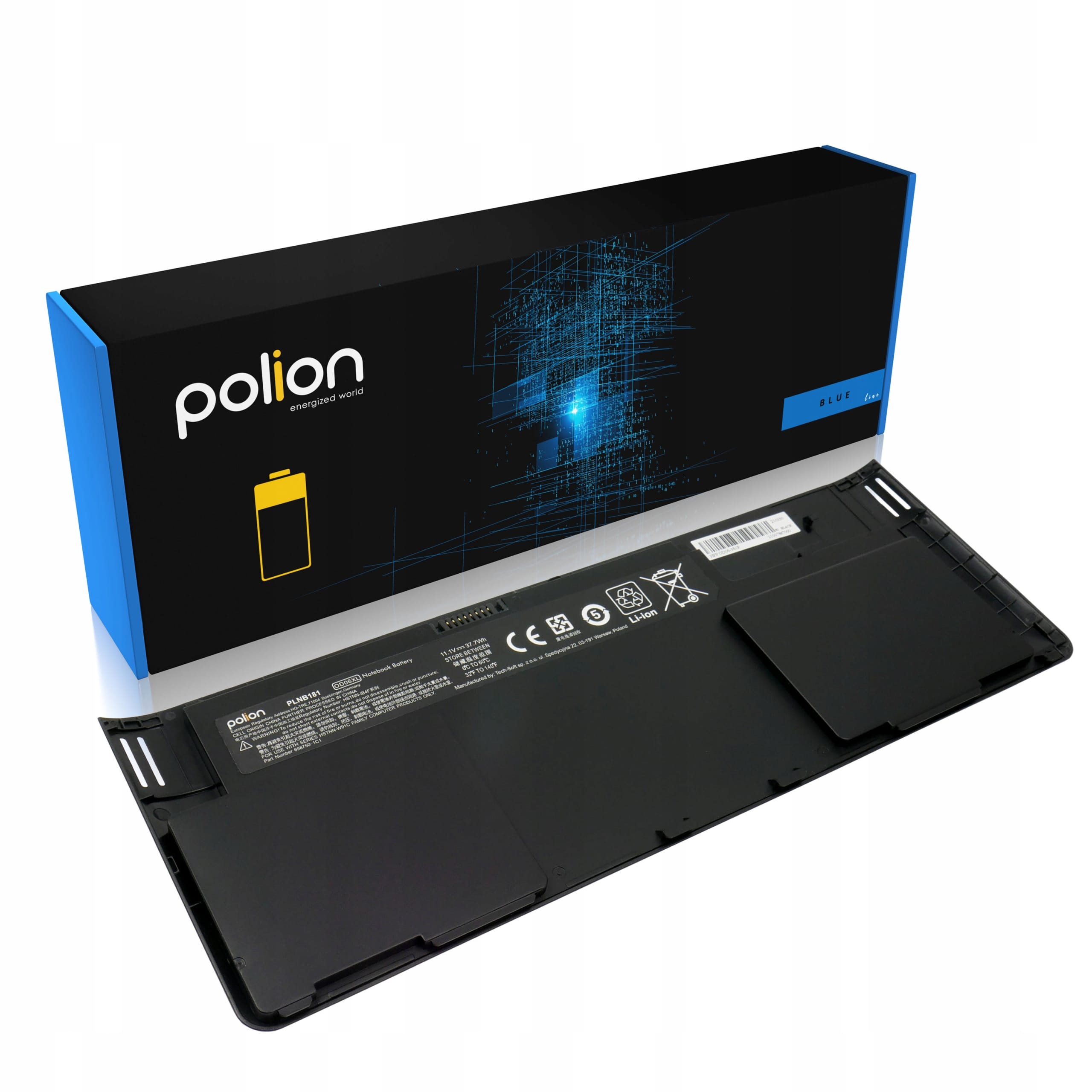 Baterie Polion OD06XL pro notebooky HP EliteBook Revolve 810 G1 G2 G3 3400mAh