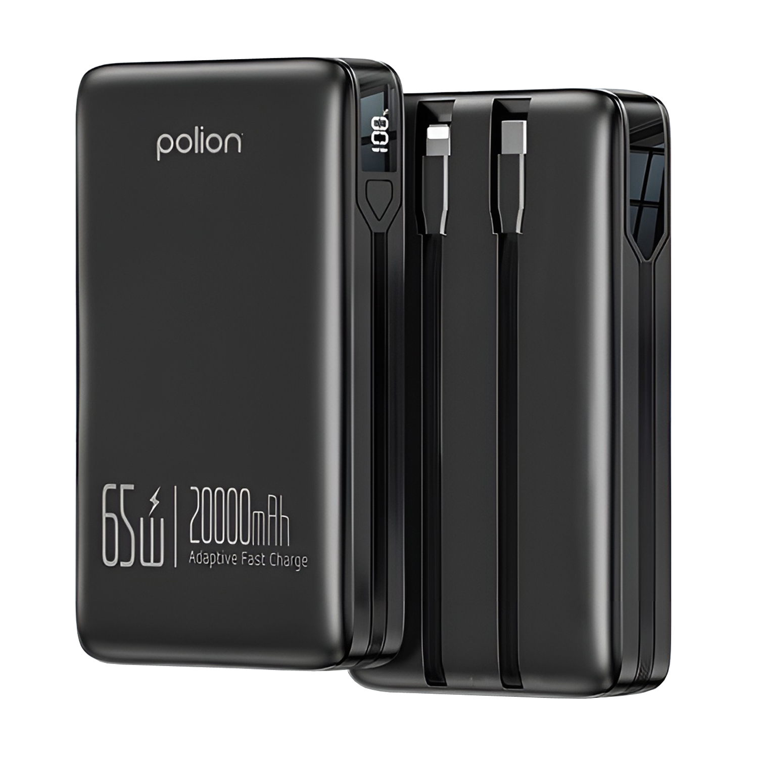 Powerbanka 20000mAh 65W 2xUSB-C USB-A PD3.0 QC3.0 LED rychlé nabíjení